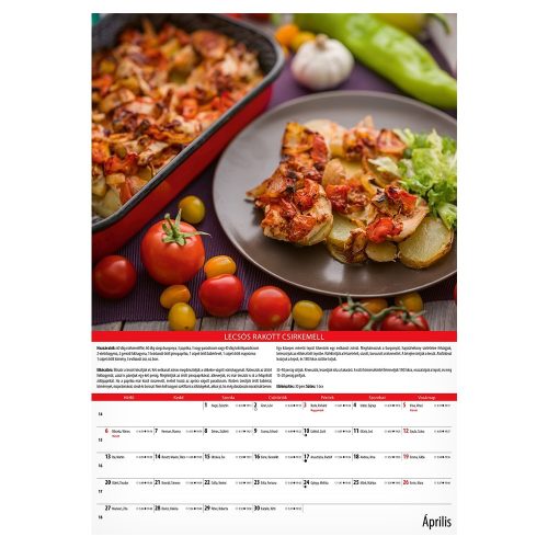 Falinaptár REALSYSTEM 340x485mm álló KonyhaShow 2026.