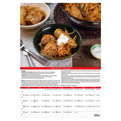 Falinaptár REALSYSTEM 340x485mm álló KonyhaShow 2026.