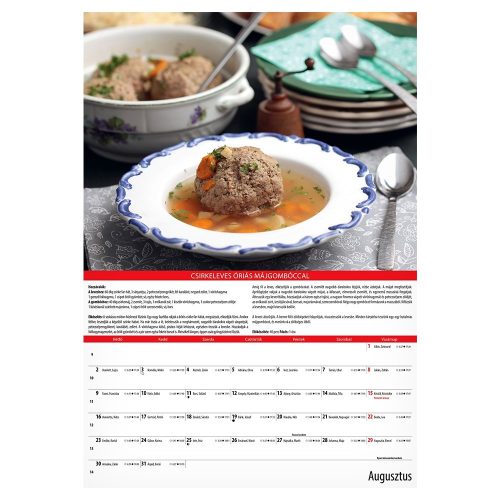 Falinaptár REALSYSTEM 340x485mm álló KonyhaShow 2026.