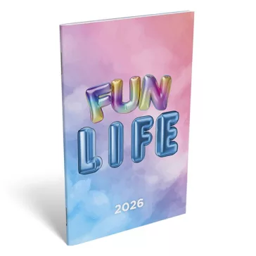 Zsebnaptár LIZZY CARD A/6 heti papírborítós Flow 2026.