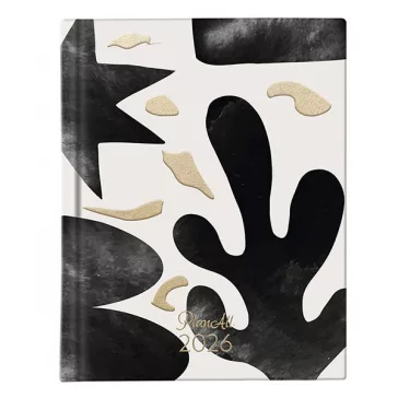   Határidőnapló PLANALL Mini A/6 heti keményfedelű aranyozott Brush 2026.