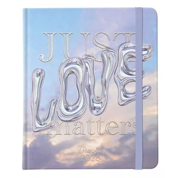   Határidőnapló PLANALL New Classic B/5 heti keményfedelű gumis Love 2026.