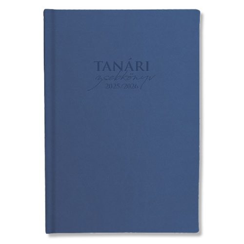 Tanári zsebkönyv PD CALENDAR műbőr A/5 heti kék 2025-2026