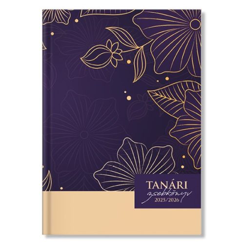Tanári zsebkönyv PD CALENDAR papírborító A/5 Bloom 2025-2026