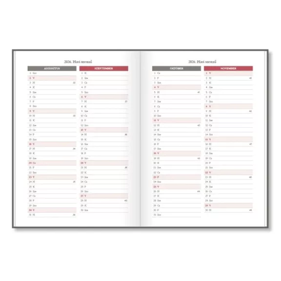 Tanári zsebkönyv PD CALENDAR papírborító A/5 Compass 2026-2027