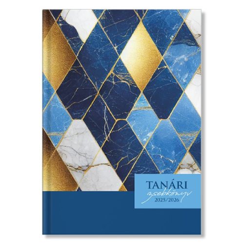 Tanári zsebkönyv PD CALENDAR papírborító A/5 Marble 2025-2026