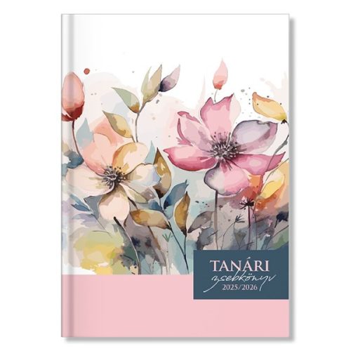 Tanári zsebkönyv PD CALENDAR papírborító A/5 Rose 2025-2026