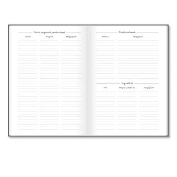 Tanítói zsebkönyv PD CALENDAR papírborító A/5 Birds 2026-2027