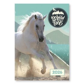   Zsebnaptár VECTRALINE A/7 álló fehér lapos vegyes mintás 2026.