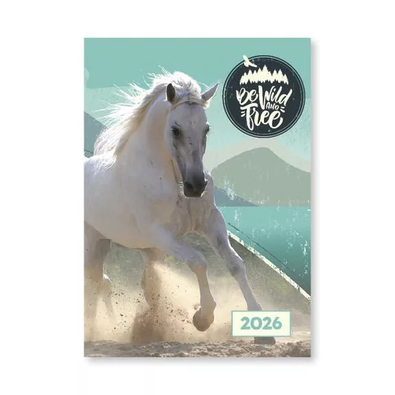 Zsebnaptár VECTRALINE A/7 álló fehér lapos vegyes mintás 2026.