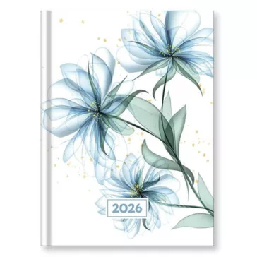   Határidőnapló VECTRALINE Mystic Blue secret B/6 napi fehér lapos 2026.