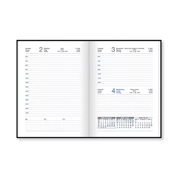 Határidőnapló VECTRALINE Softy flowers turquise B/6 napi fehér lapos 2026.