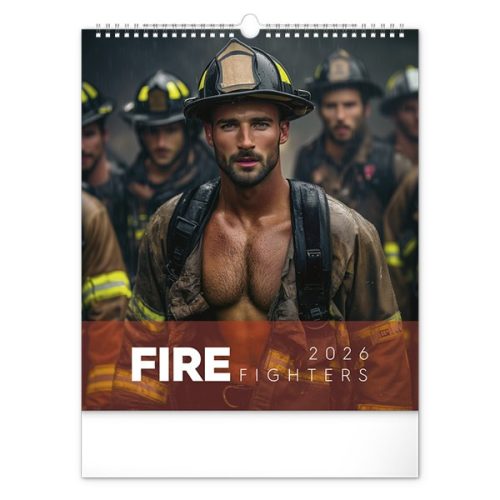 Falinaptár REALSYSTEM 300x340mm álló Firefighters 2026.