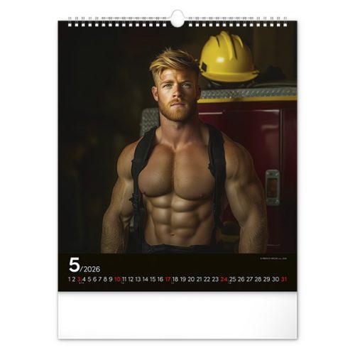 Falinaptár REALSYSTEM 300x340mm álló Firefighters 2026.