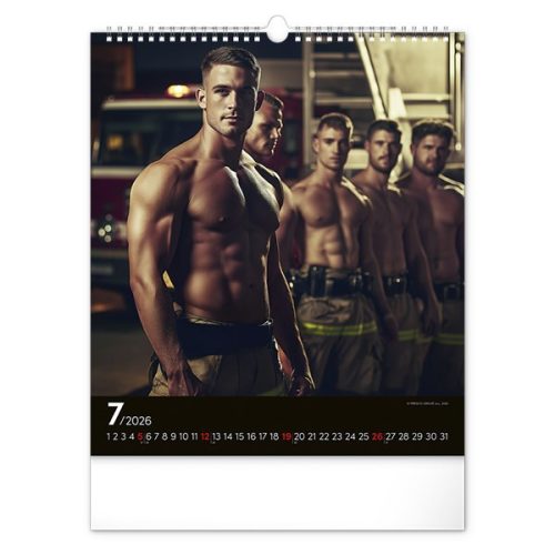 Falinaptár REALSYSTEM 300x340mm álló Firefighters 2026.