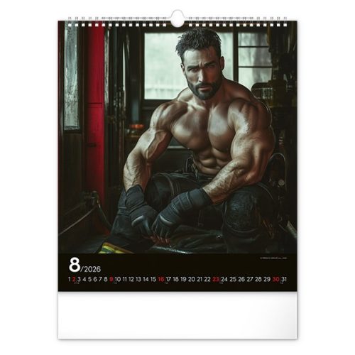 Falinaptár REALSYSTEM 300x340mm álló Firefighters 2026.