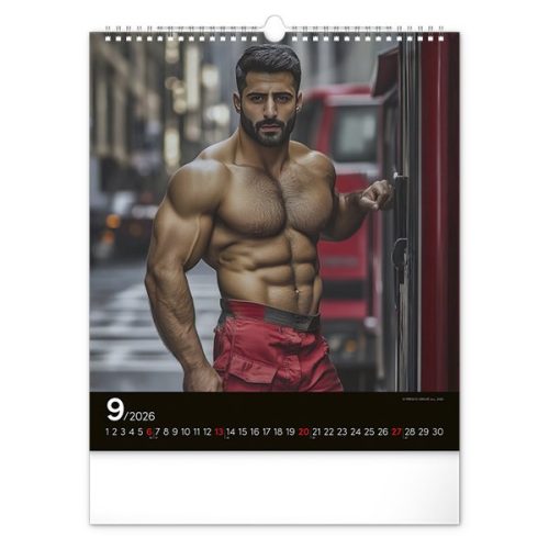 Falinaptár REALSYSTEM 300x340mm álló Firefighters 2026.