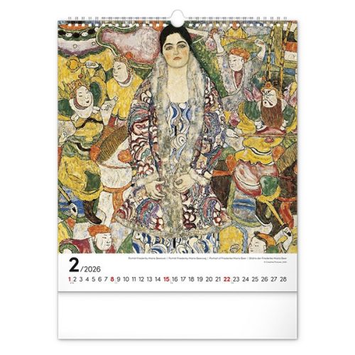 Falinaptár REALSYSTEM 300x340mm álló Klimt 2026.