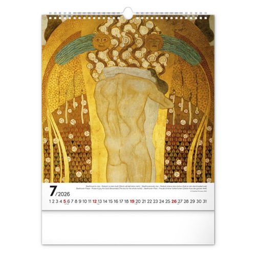 Falinaptár REALSYSTEM 300x340mm álló Klimt 2026.