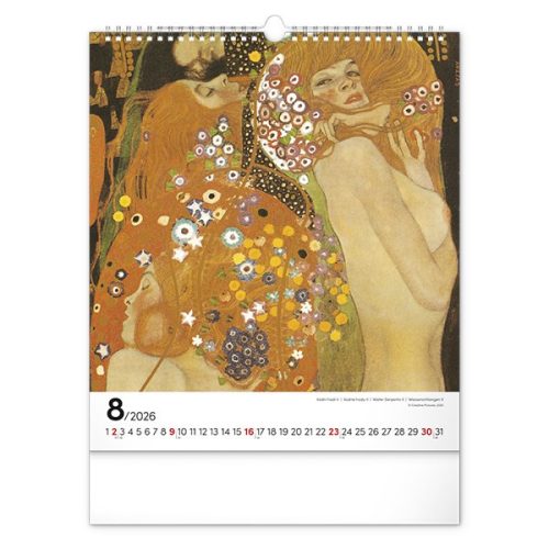 Falinaptár REALSYSTEM 300x340mm álló Klimt 2026.