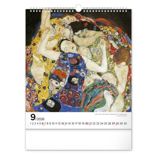 Falinaptár REALSYSTEM 300x340mm álló Klimt 2026.