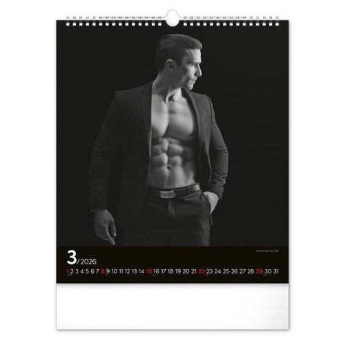 Falinaptár REALSYSTEM 300x340mm álló Men 2026.