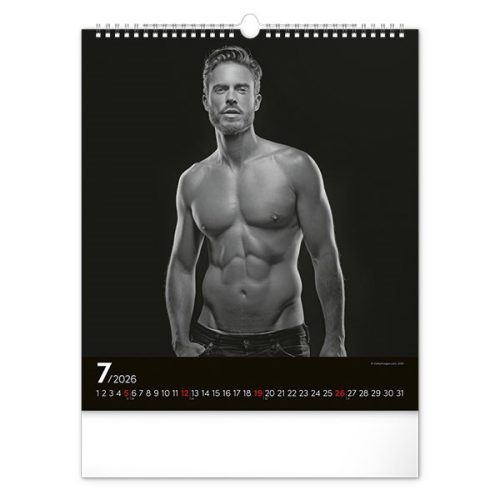 Falinaptár REALSYSTEM 300x340mm álló Men 2026.