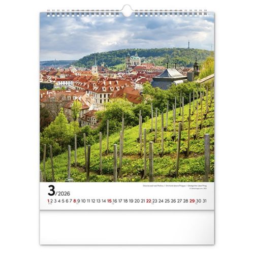 Falinaptár REALSYSTEM 300x340mm álló Prague 2026.