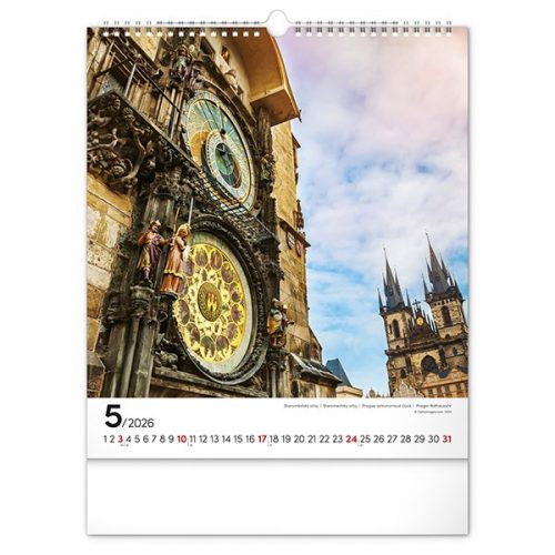 Falinaptár REALSYSTEM 300x340mm álló Prague 2026.