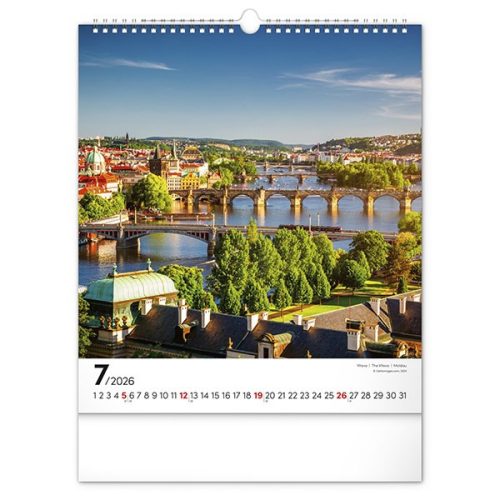 Falinaptár REALSYSTEM 300x340mm álló Prague 2026.