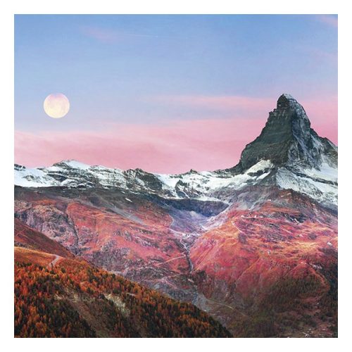 Lemeznaptár REALSYSTEM 300x300mm The moon 2026.