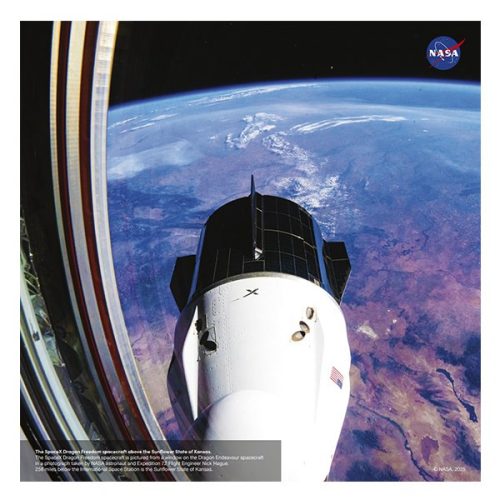 Lemeznaptár REALSYSTEM 300x300mm NASA 2026.