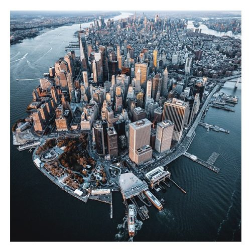 Lemeznaptár REALSYSTEM 300x300mm New York 2026.