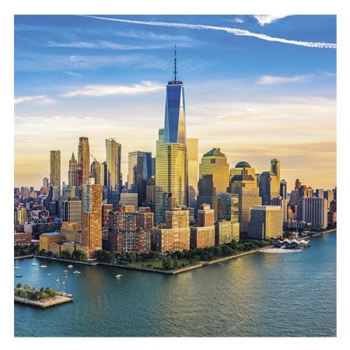 Lemeznaptár REALSYSTEM 300x300mm New York 2026.