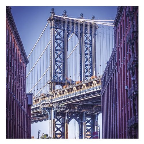 Lemeznaptár REALSYSTEM 300x300mm New York 2026.