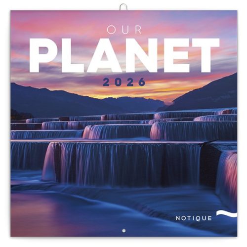 Lemeznaptár REALSYSTEM 300x300mm Our planet 2026.