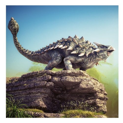 Lemeznaptár REALSYSTEM 300x300mm Dinosaurs 2026.