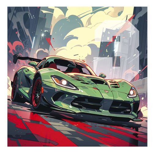 Lemeznaptár REALSYSTEM 300x300mm Fast cars 2026.