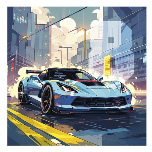 Lemeznaptár REALSYSTEM 300x300mm Fast cars 2026.