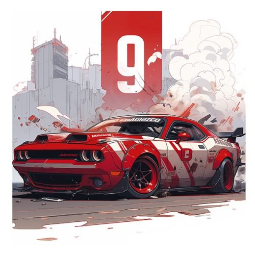 Lemeznaptár REALSYSTEM 300x300mm Fast cars 2026.