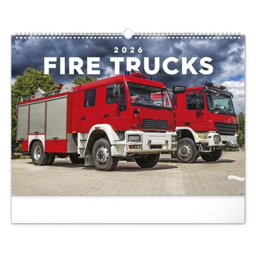 Falinaptár REALSYSTEM 480x330mm fekvő Fire trucks 2026.