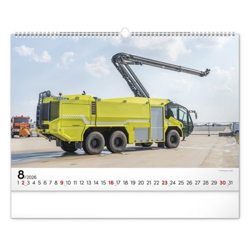Falinaptár REALSYSTEM 480x330mm fekvő Fire trucks 2026.