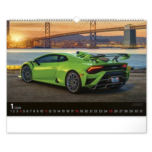 Falinaptár REALSYSTEM 480x330mm fekvő Cars 2026.