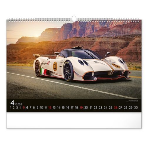 Falinaptár REALSYSTEM 480x330mm fekvő Cars 2026.