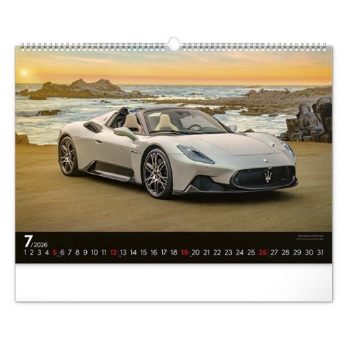 Falinaptár REALSYSTEM 480x330mm fekvő Cars 2026.