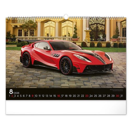 Falinaptár REALSYSTEM 480x330mm fekvő Cars 2026.