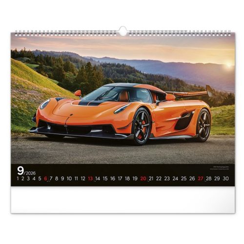 Falinaptár REALSYSTEM 480x330mm fekvő Cars 2026.