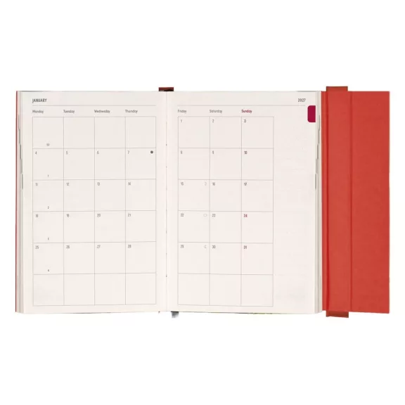 Határidőnapló REALSYSTEM 110x160mm heti sárga lapos márneses záródású Claude Monet 2027 Határidőnapló REALSYSTEM 110x160mm heti sárga lapos márneses záródású Claude Monet 2027