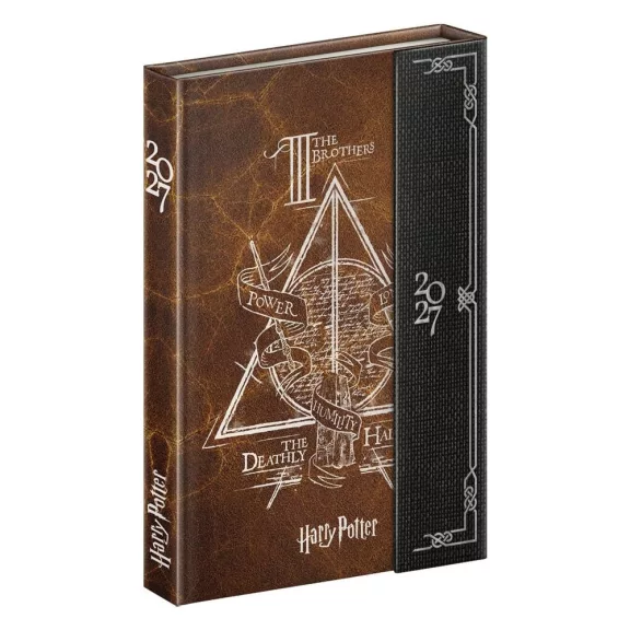 Határidőnapló REALSYSTEM 110x160mm heti sárga lapos márneses záródású Harry Potter 2027 Határidőnapló REALSYSTEM 110x160mm heti sárga lapos márneses záródású Harry Potter 2027