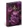 Határidőnapló mágnessel záródó REALSYSTEM 110x160mm heti sárga lapos Purple flowers 2026.